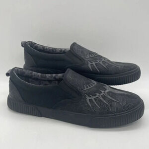 Ground Up Mens 11.5 Black Slip On Shoe Marvel‎ Black Panther Low Top Sneakers